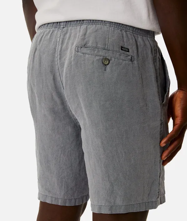 Industrie - The Marina Linen Short - OD Mid Indigo