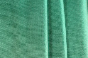 Iridescent Glorious Sea Glass Green Silk Organza