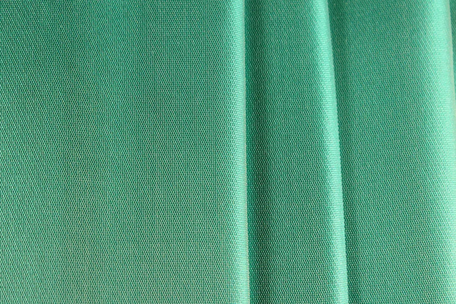 Iridescent Glorious Sea Glass Green Silk Organza