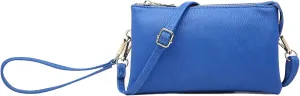 JEN & CO. Riley Small Crossbody Bags Vegan Leather Wristlet Wallets Clutch Purses Shoulder Handbag for Women