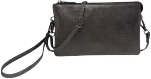 Jen & Co. Riley Vegan Black Glitter Crossbody M013GLT