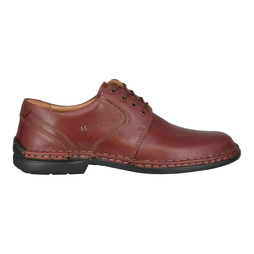 Josef Seibel Vigo 13 Brandy Mens Lace Up Smart Leather Shoes
