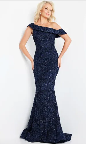 Jovani - 09766 - Lace Off the Shoulder Evening Dress