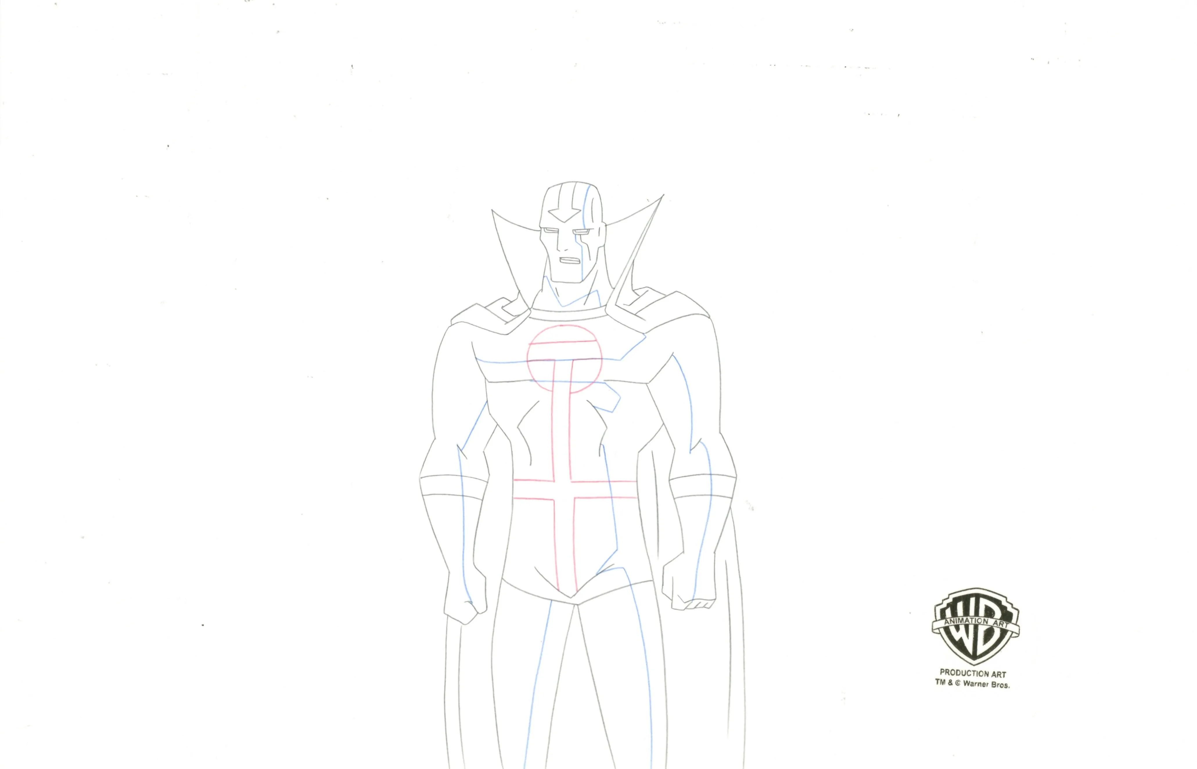 Justice League Unlimited Original Production Drawing: Red Tornado
