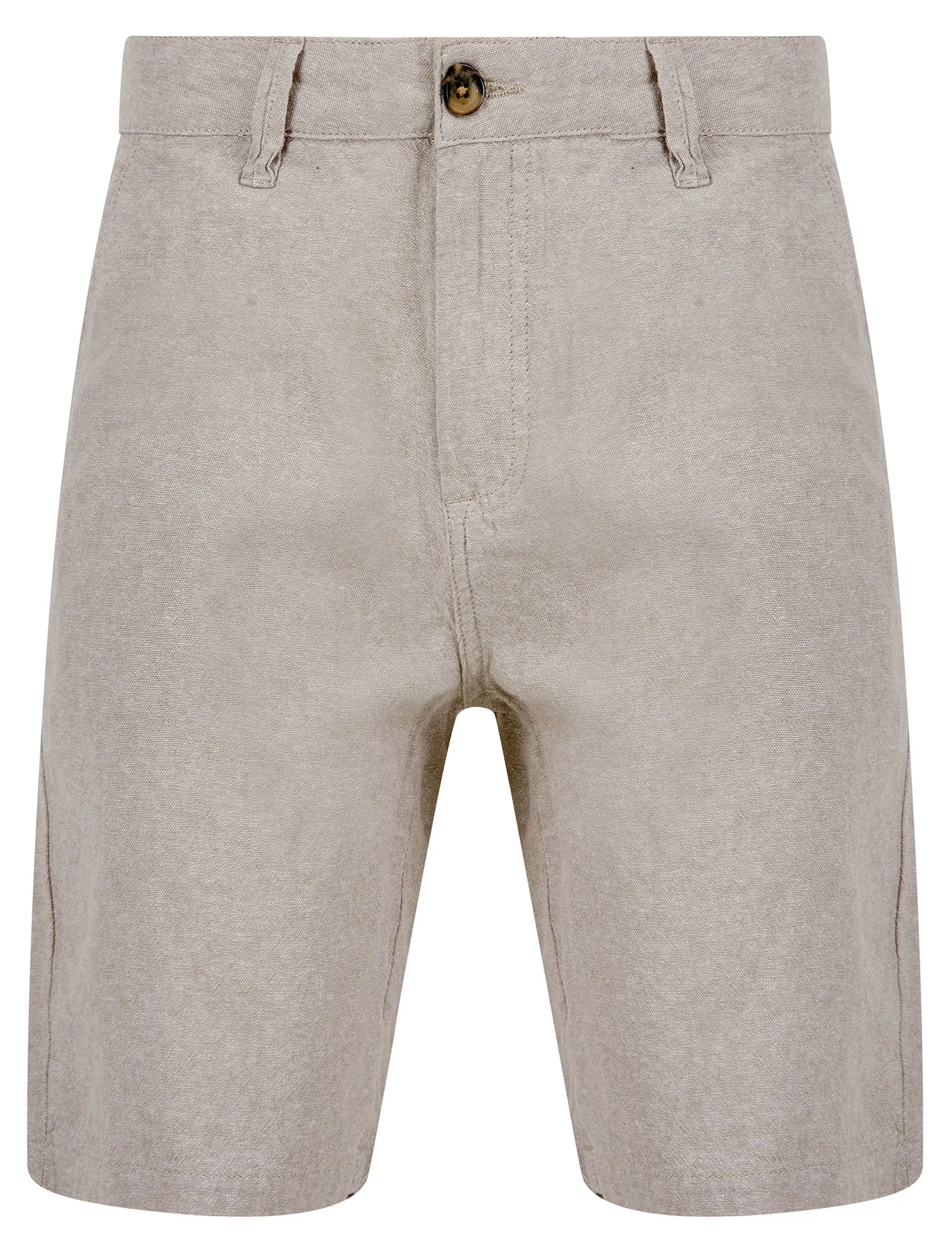 Kahana Cotton Linen Chino Shorts in Nomad Sand - Tokyo Laundry