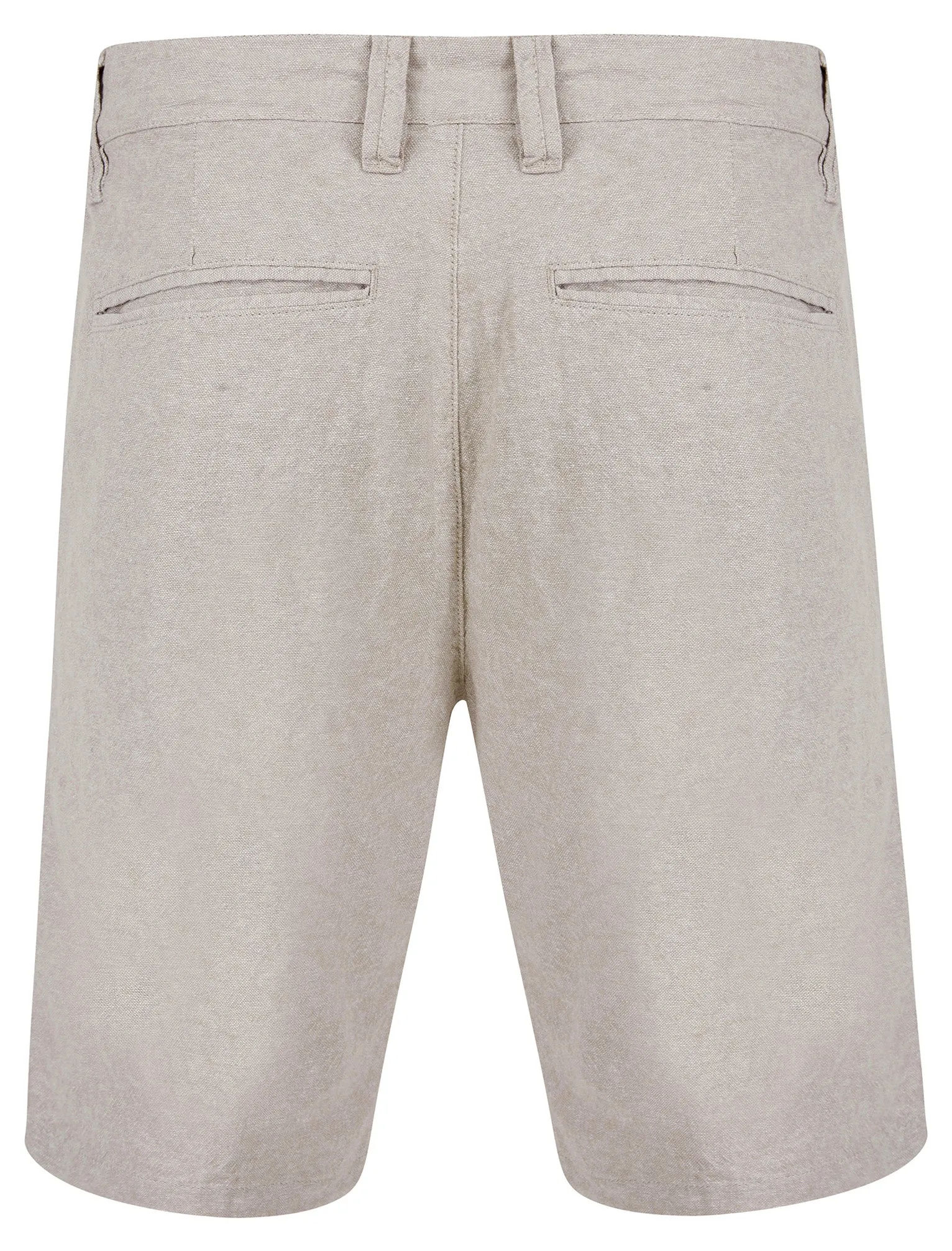 Kahana Cotton Linen Chino Shorts in Nomad Sand - Tokyo Laundry