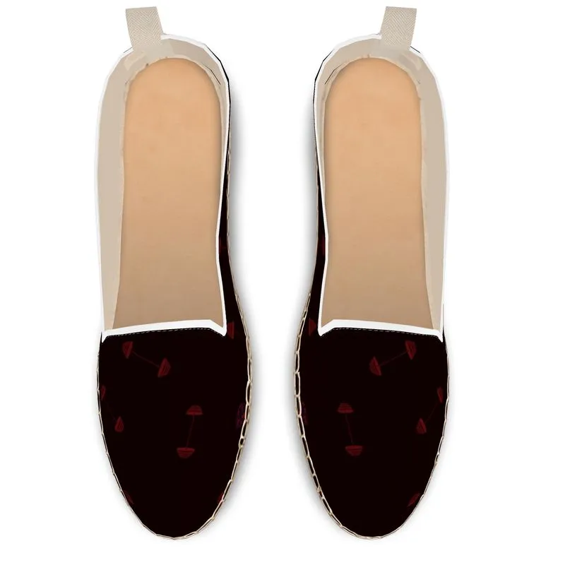 Loafer Espadrilles black/red swole print
