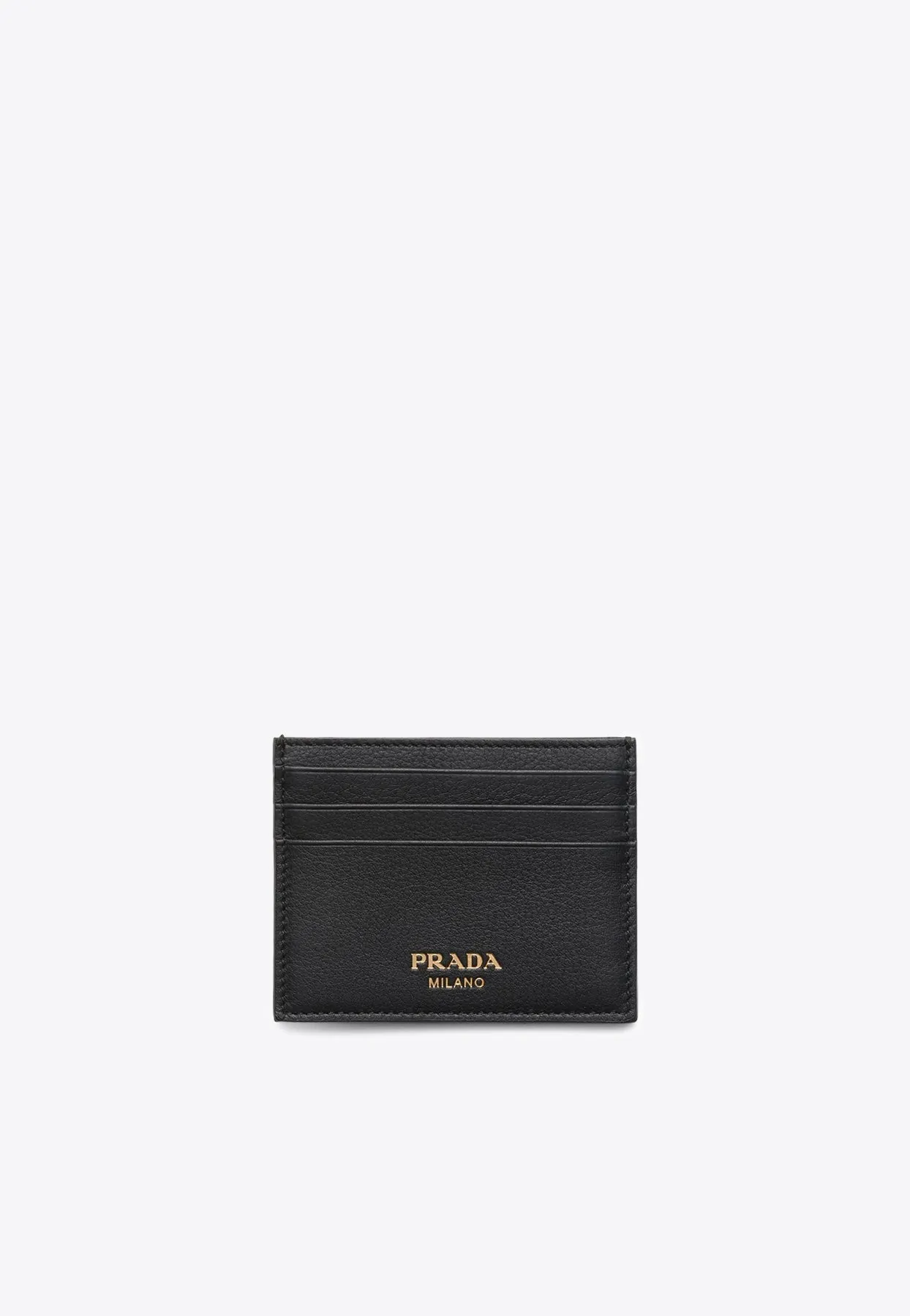 Logo Print Leather Cardholder