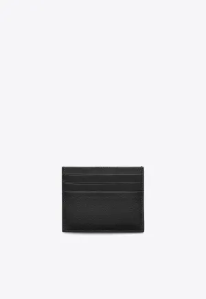 Logo Print Leather Cardholder