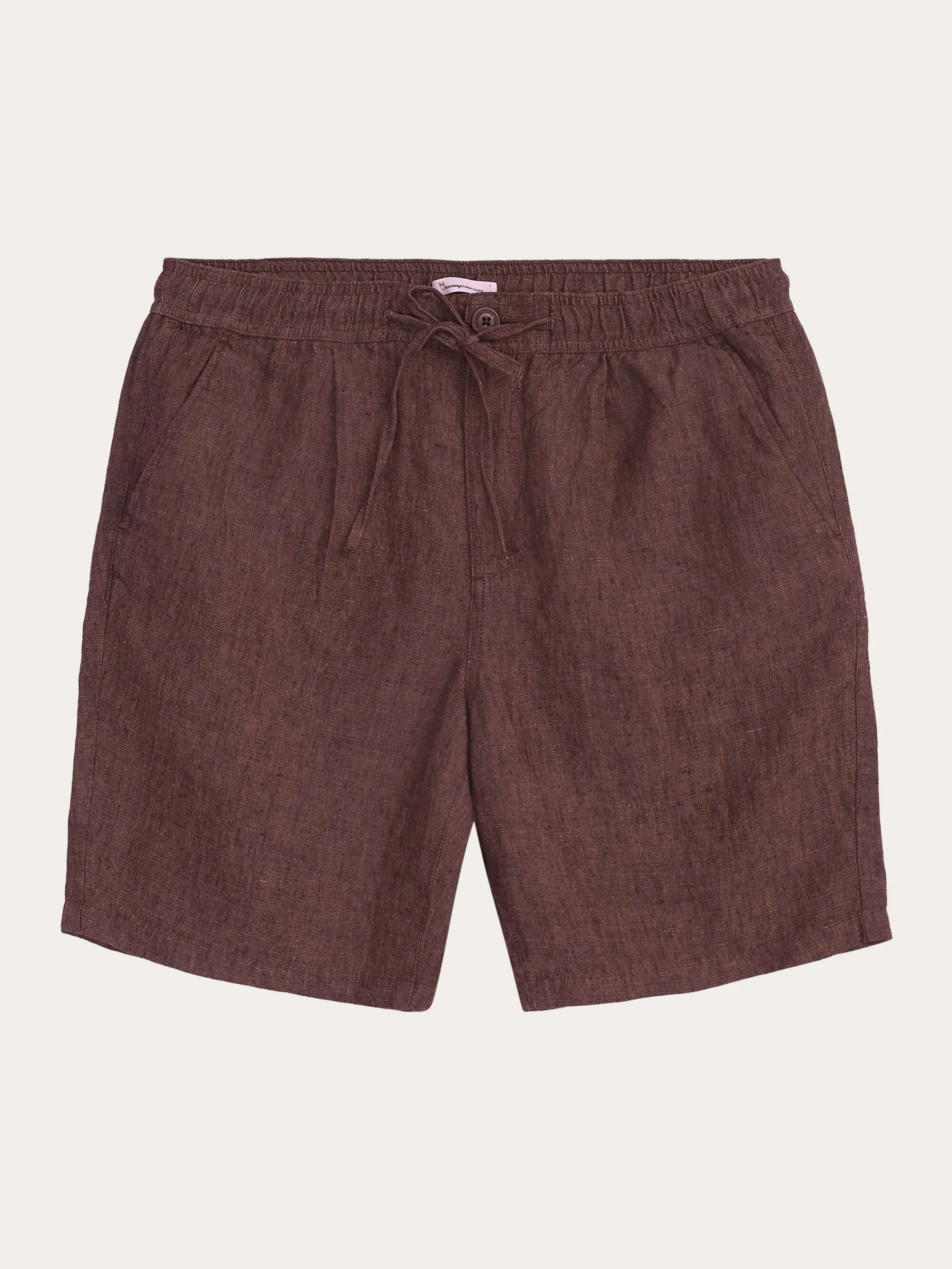 Loose Linen shorts - Chocolate Malt