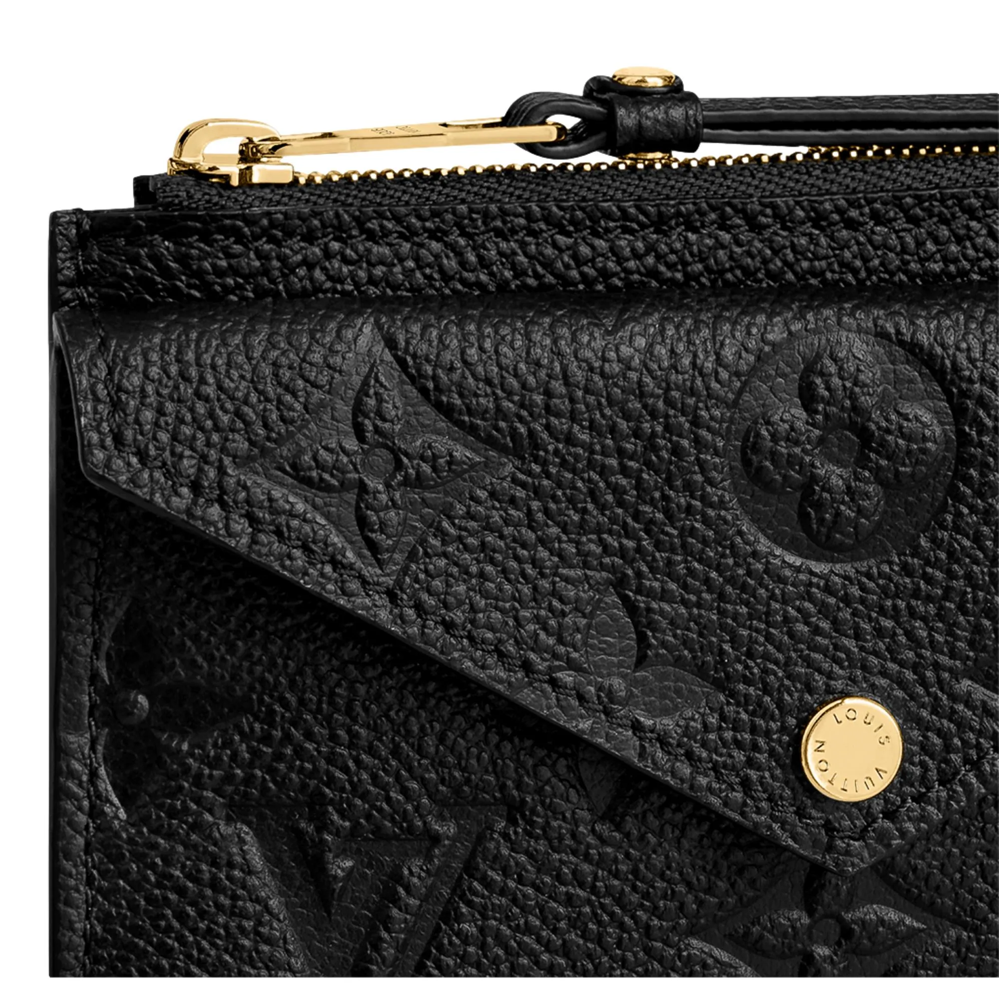 Louis Vuitton Recto Verso Black Leather Cardholder Wallet