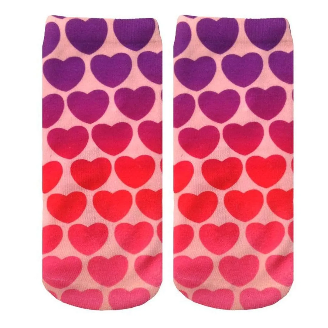 Melting Hearts Socks - Ankle Sock