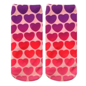 Melting Hearts Socks - Ankle Sock