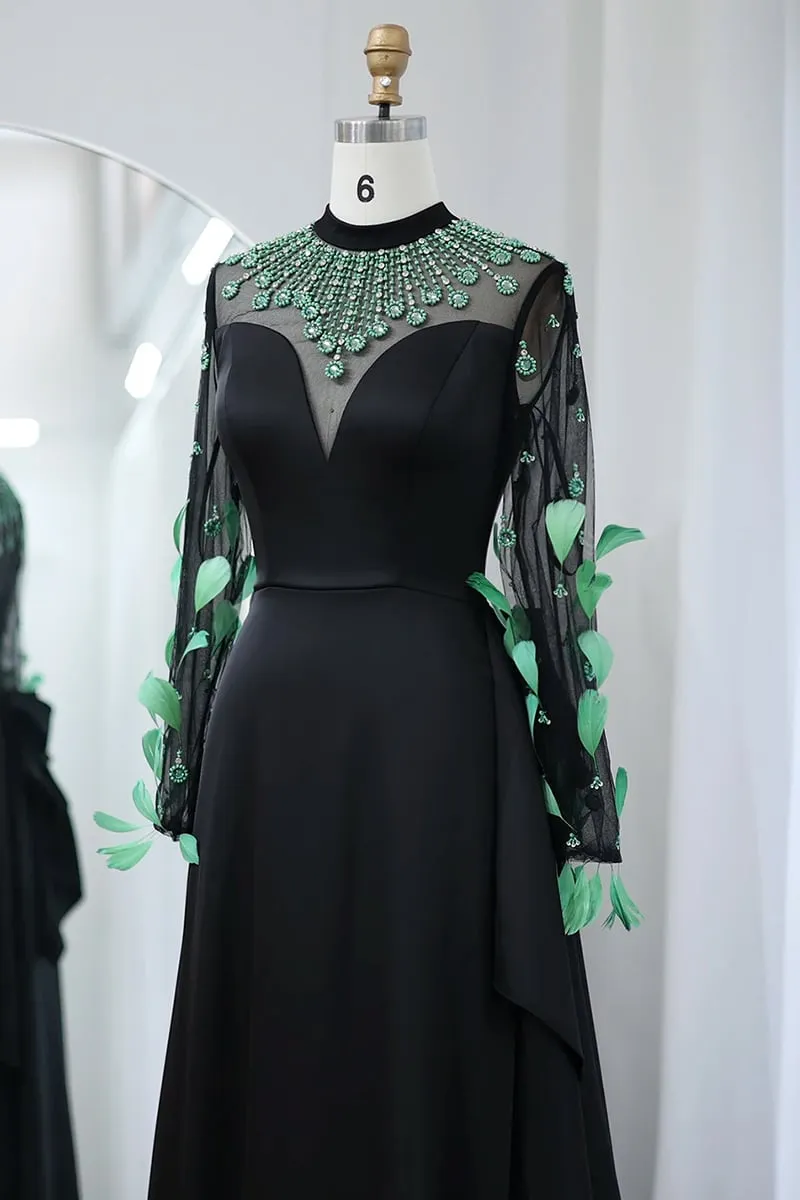 Monique Evening Graceful Noire Maxi Dress