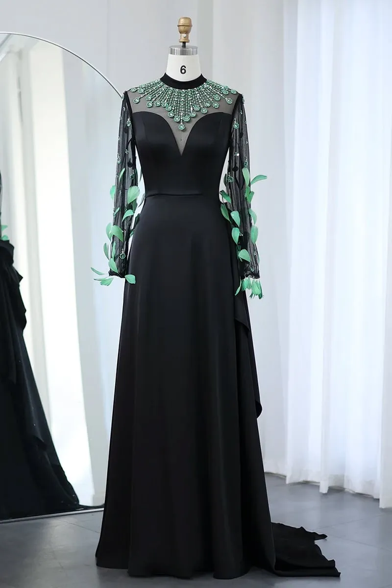 Monique Evening Graceful Noire Maxi Dress