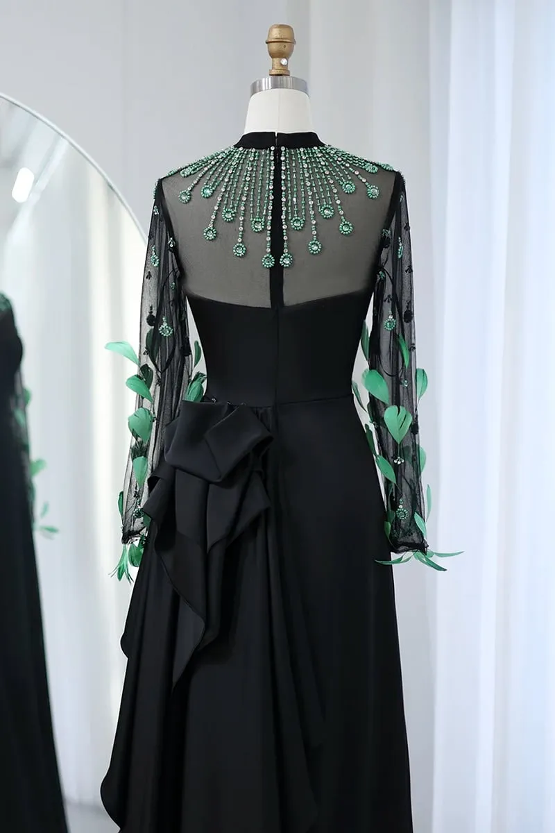 Monique Evening Graceful Noire Maxi Dress