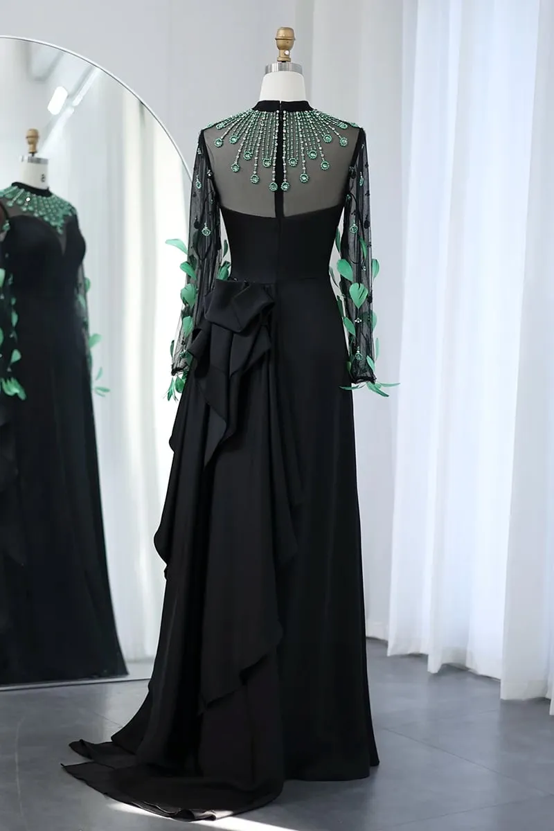 Monique Evening Graceful Noire Maxi Dress