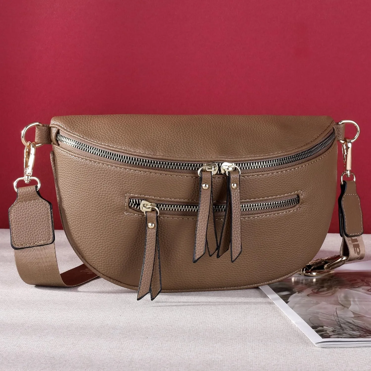 Montana West Crossbody Bags for Women Bum Bag Sling Purse with Adjustable Strap