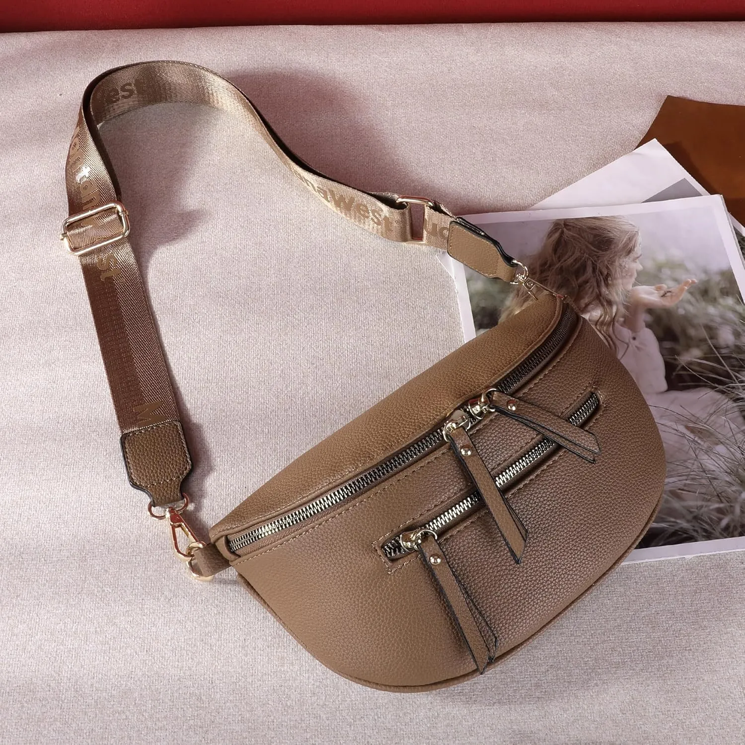 Montana West Crossbody Bags for Women Bum Bag Sling Purse with Adjustable Strap
