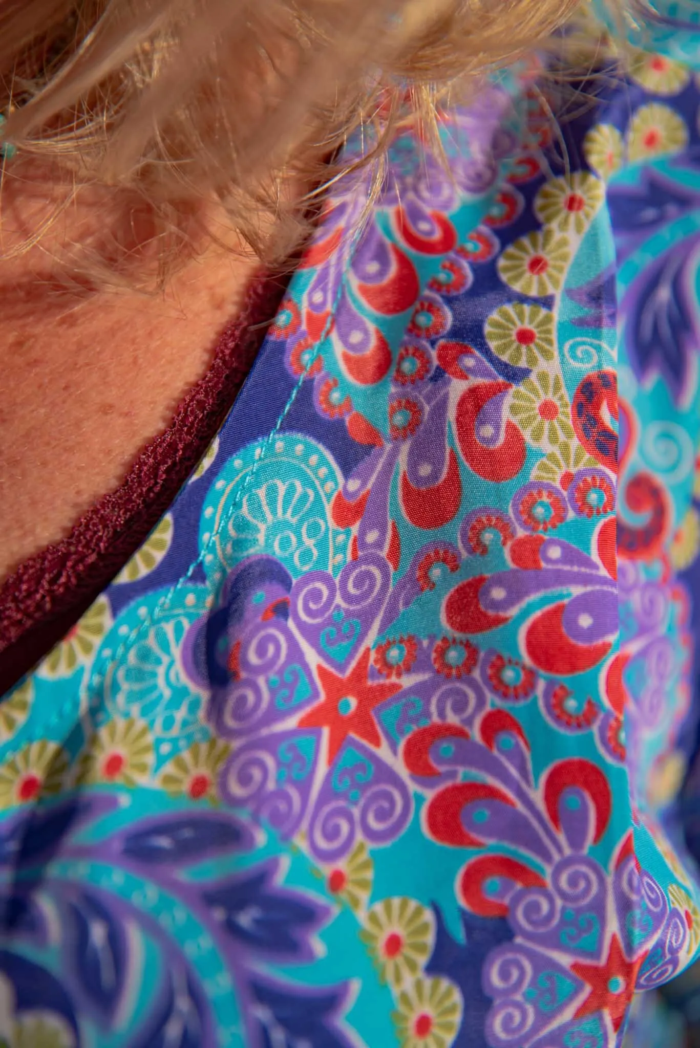 Moura blouse- silkmix- summer blue