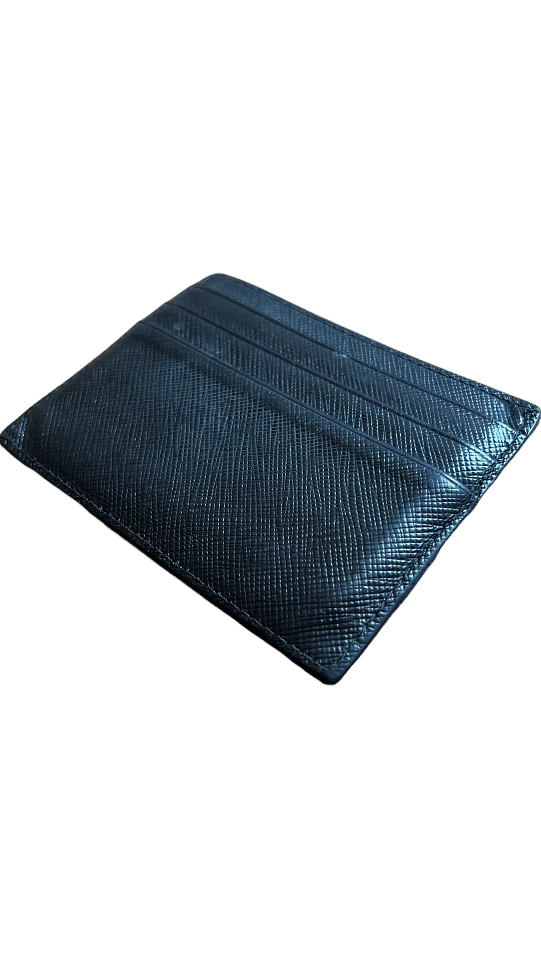 Navy Leather Cardholder