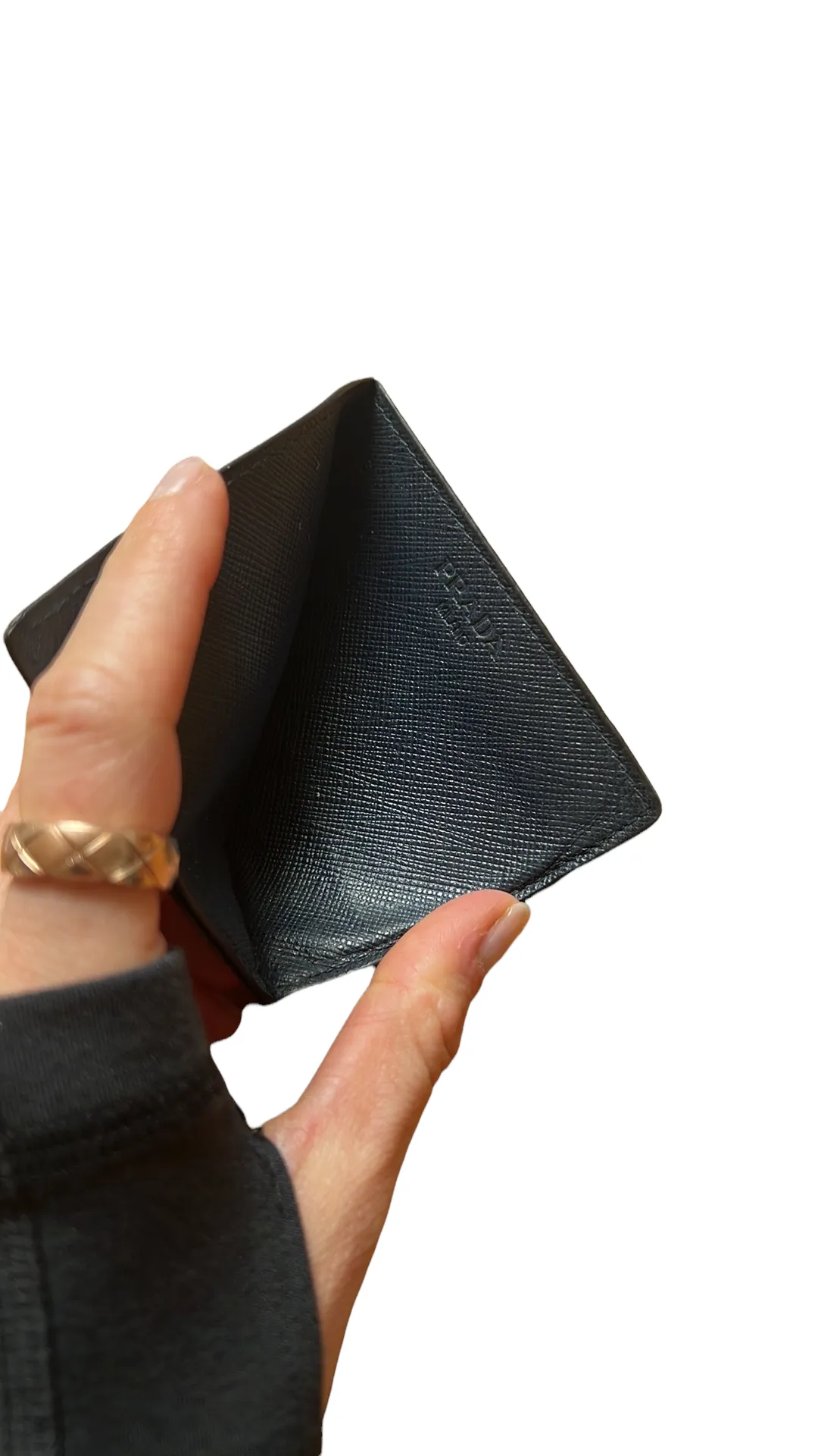 Navy Leather Cardholder