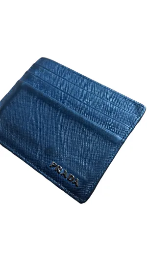 Navy Leather Cardholder