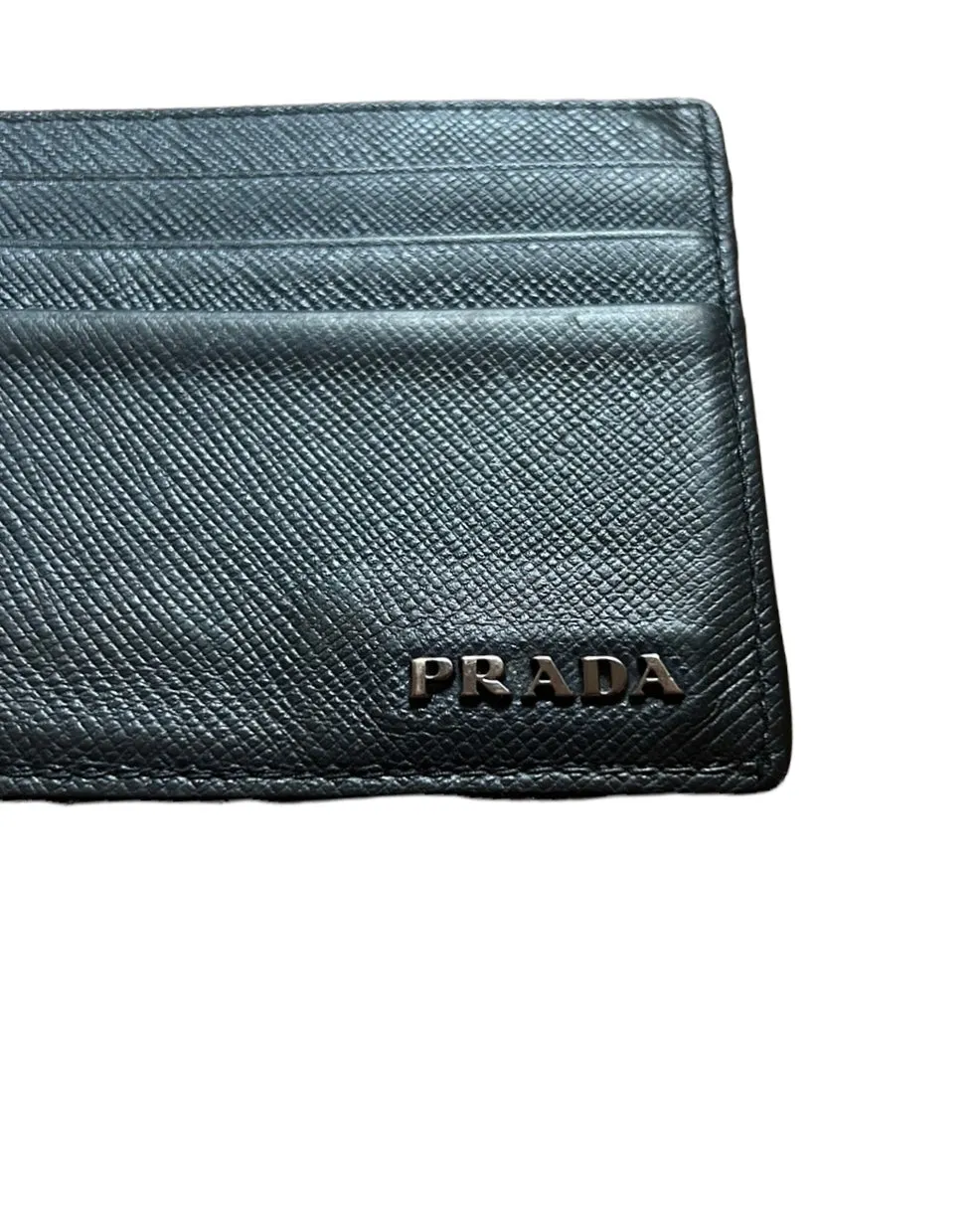 Navy Leather Cardholder