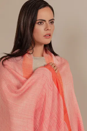 Pajaro Shawl Baby Alpaca Color Pink