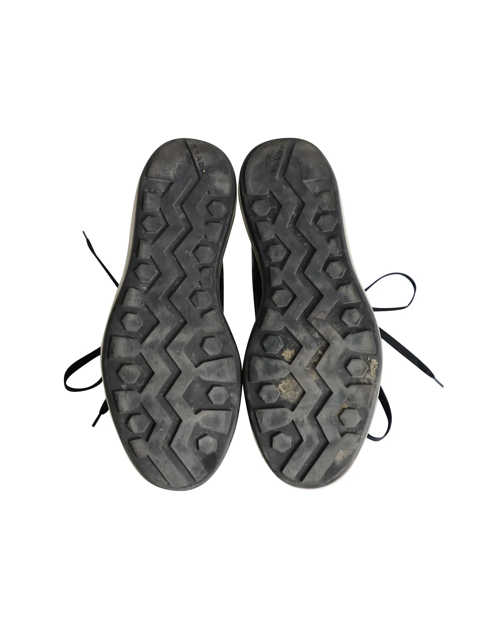 Prada Air Sole Derby Shoes in Green Leather
