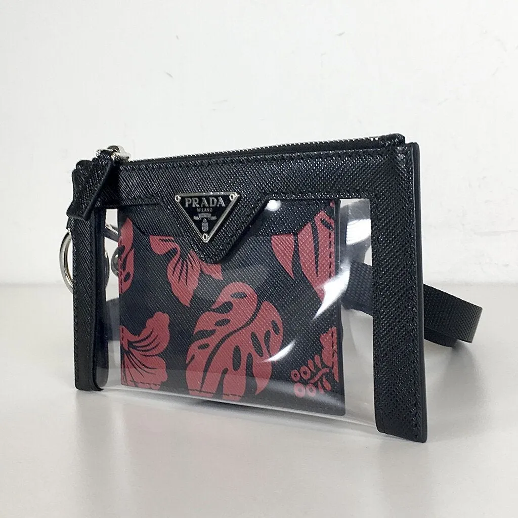 Prada Lanyard Zip Pouch with Cardholder