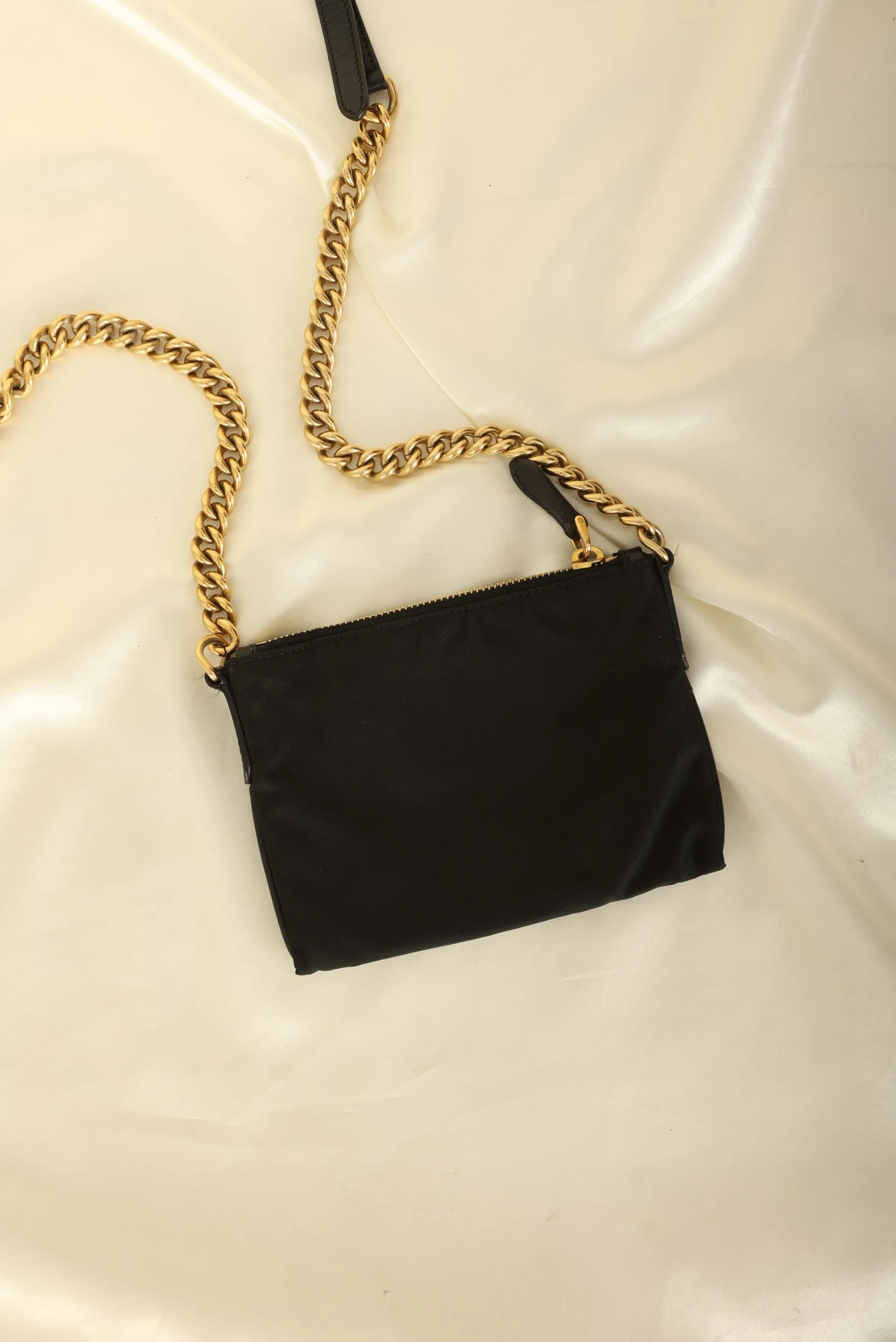 Prada Nylon Cut Out Crossbody