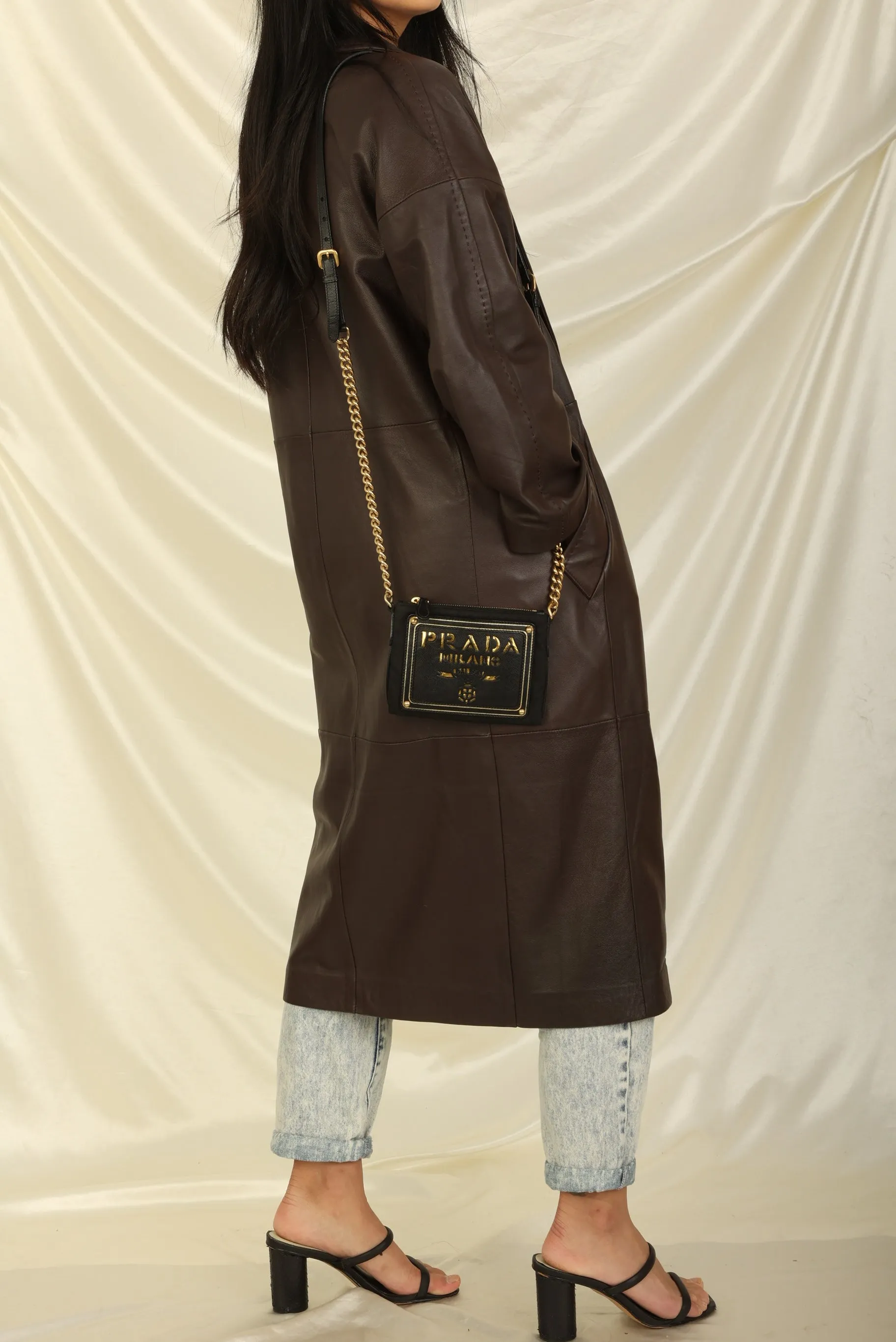 Prada Nylon Cut Out Crossbody