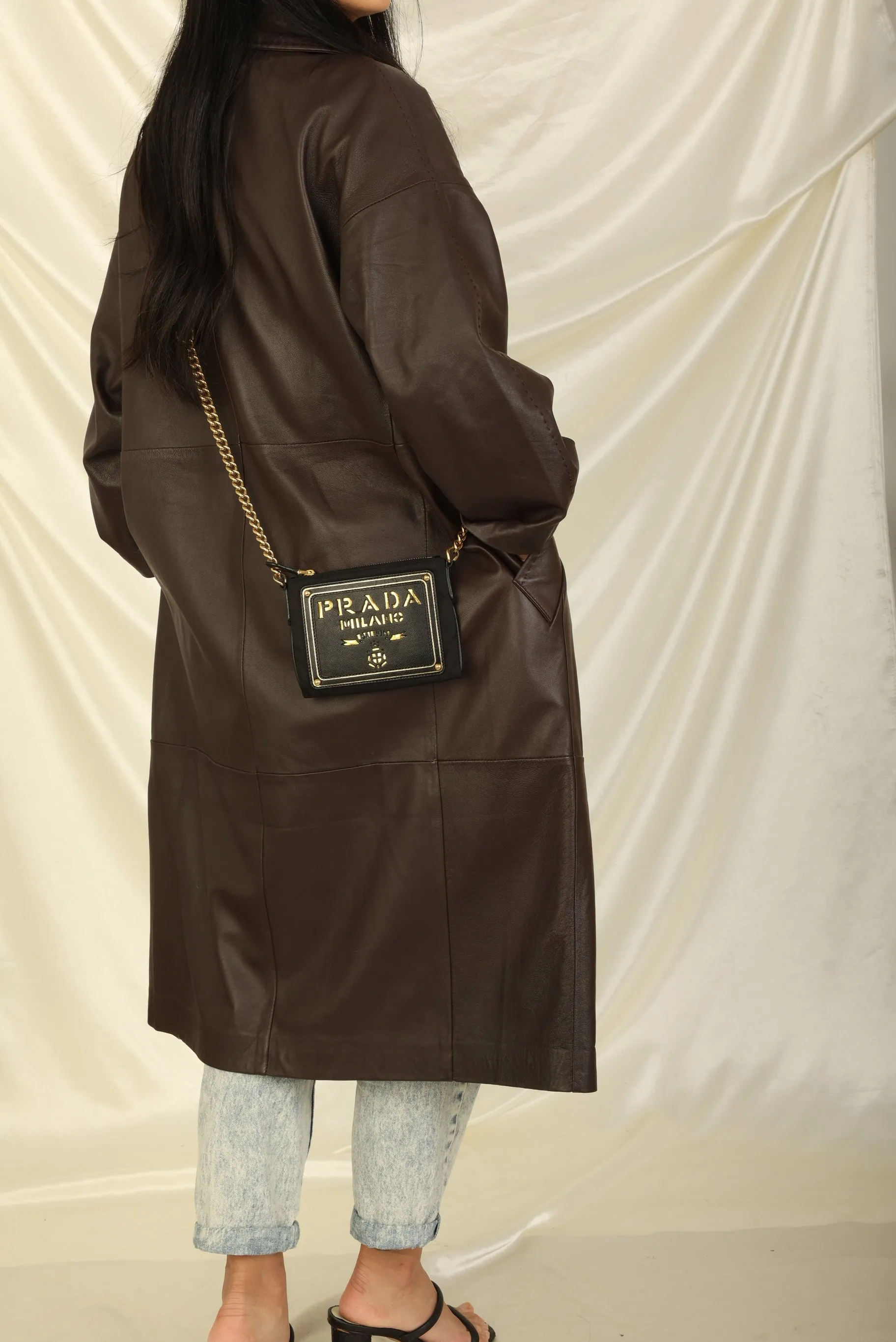 Prada Nylon Cut Out Crossbody