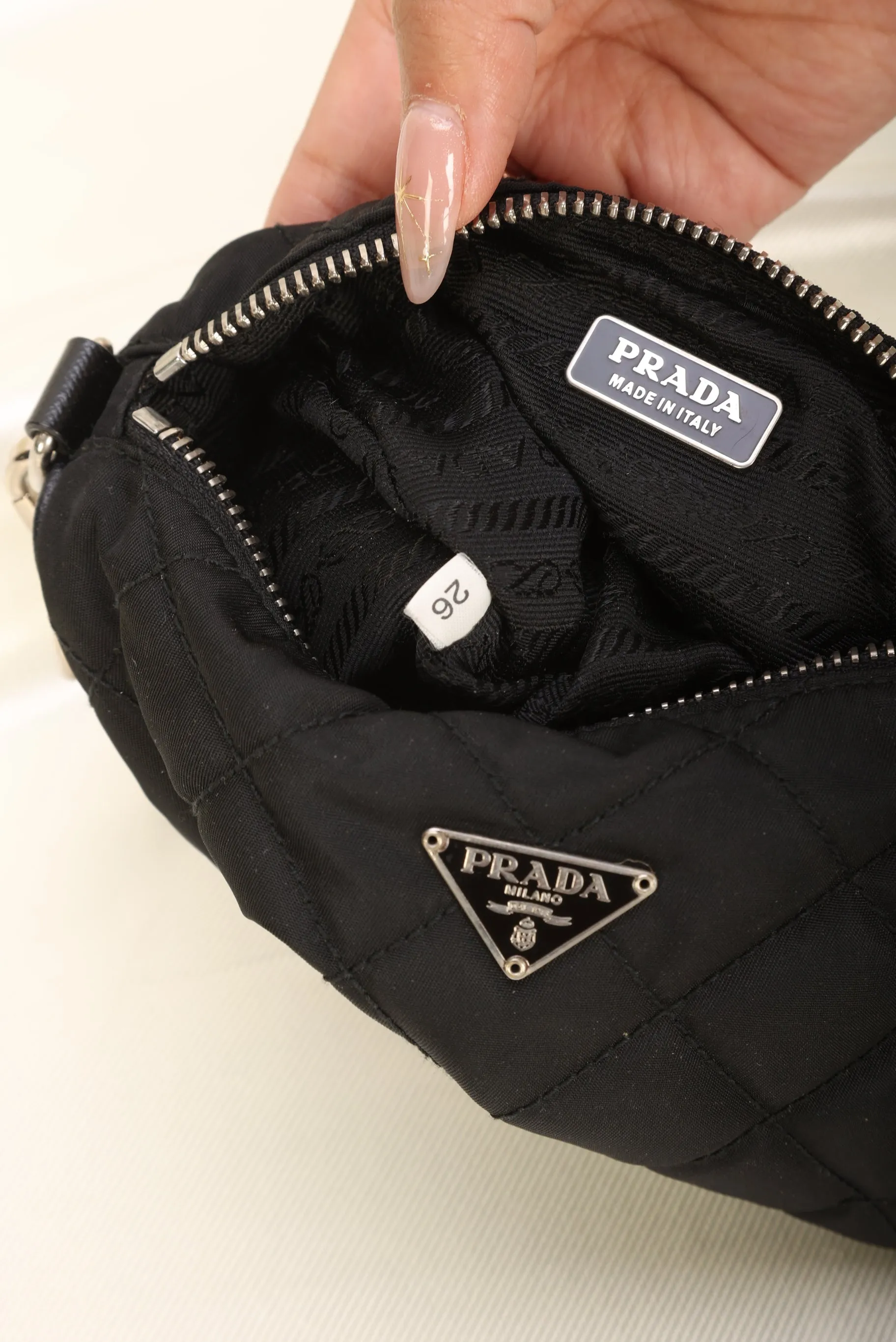 Prada Nylon Quilted Pochette