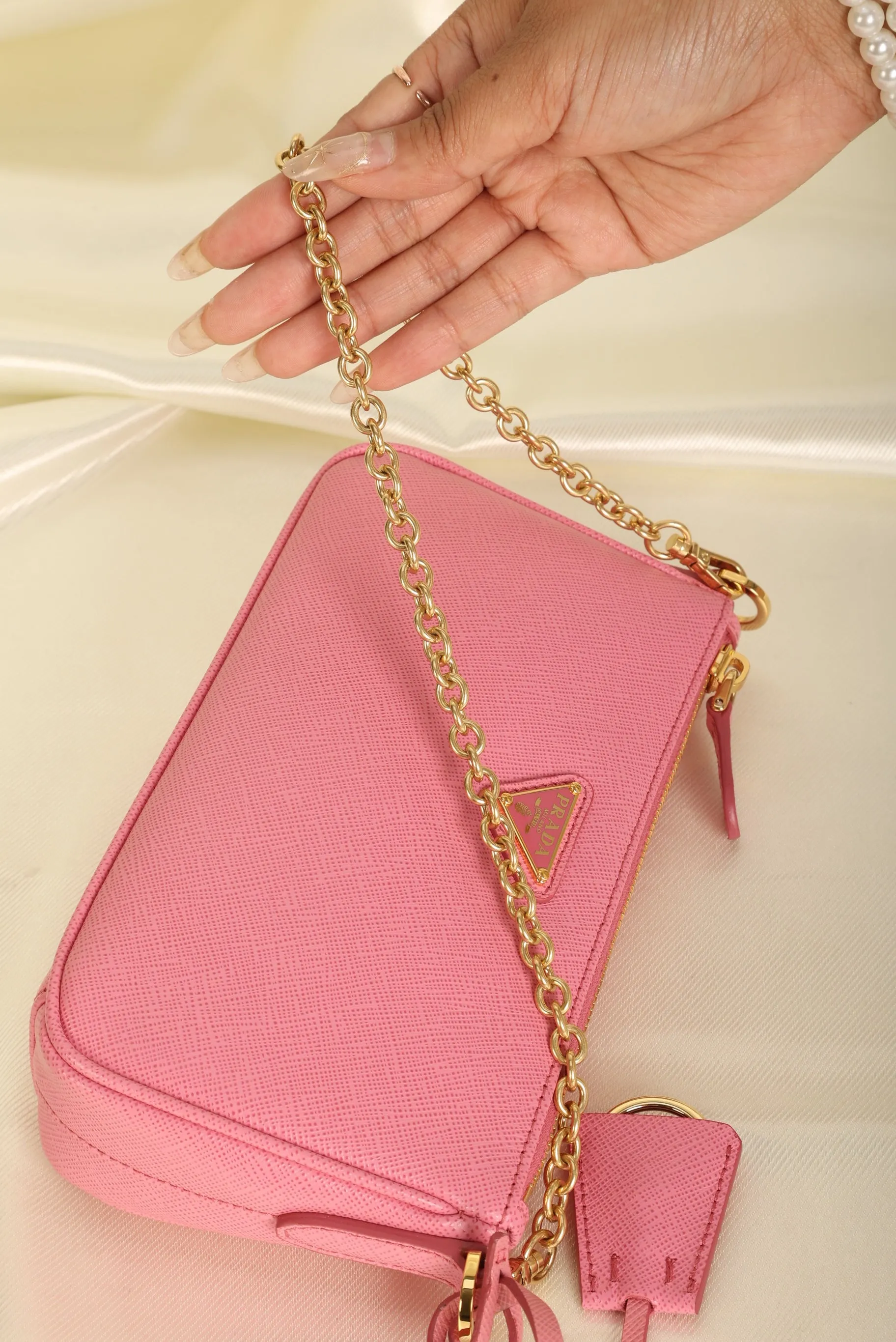 Prada Saffiano Chain Pochette