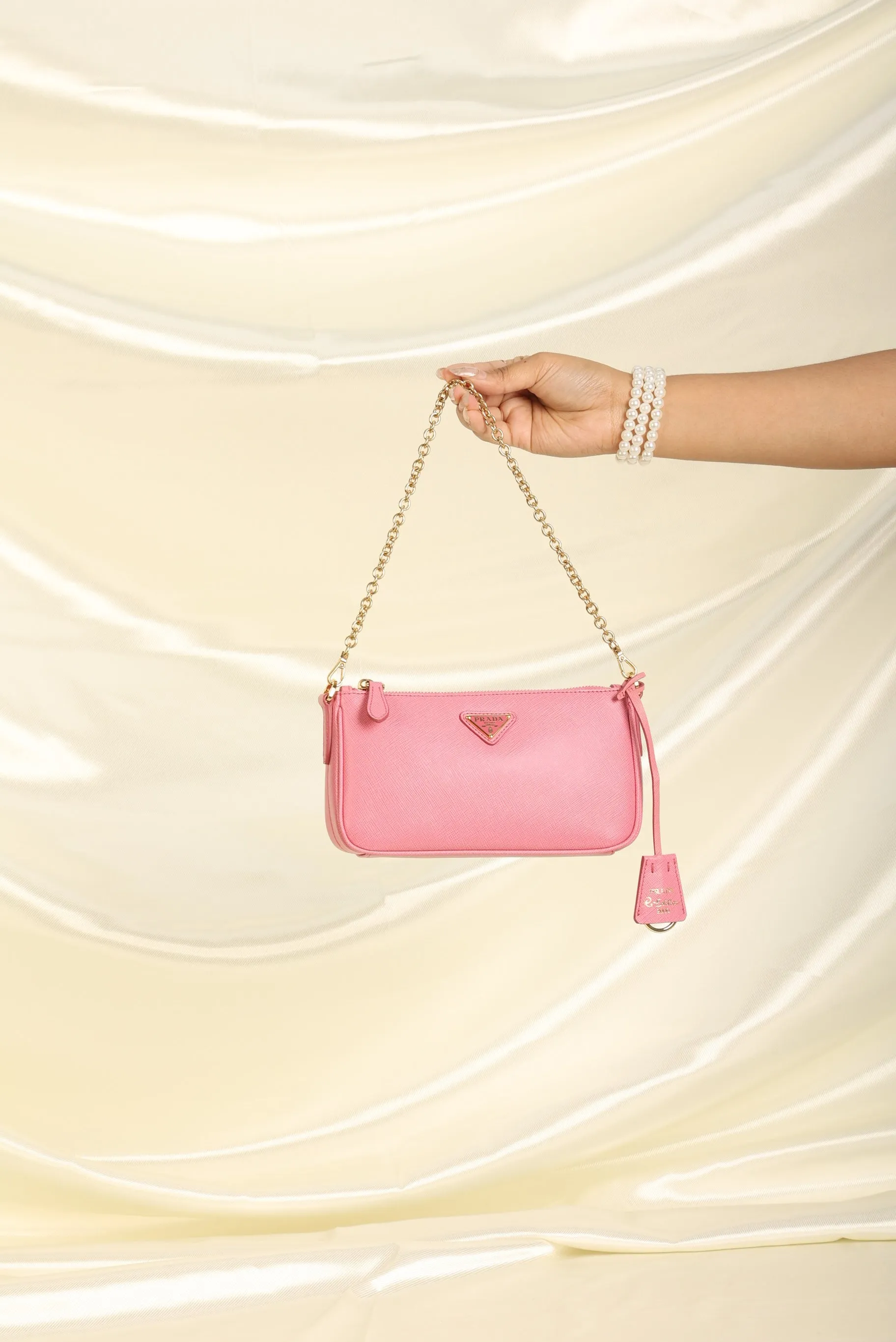 Prada Saffiano Chain Pochette