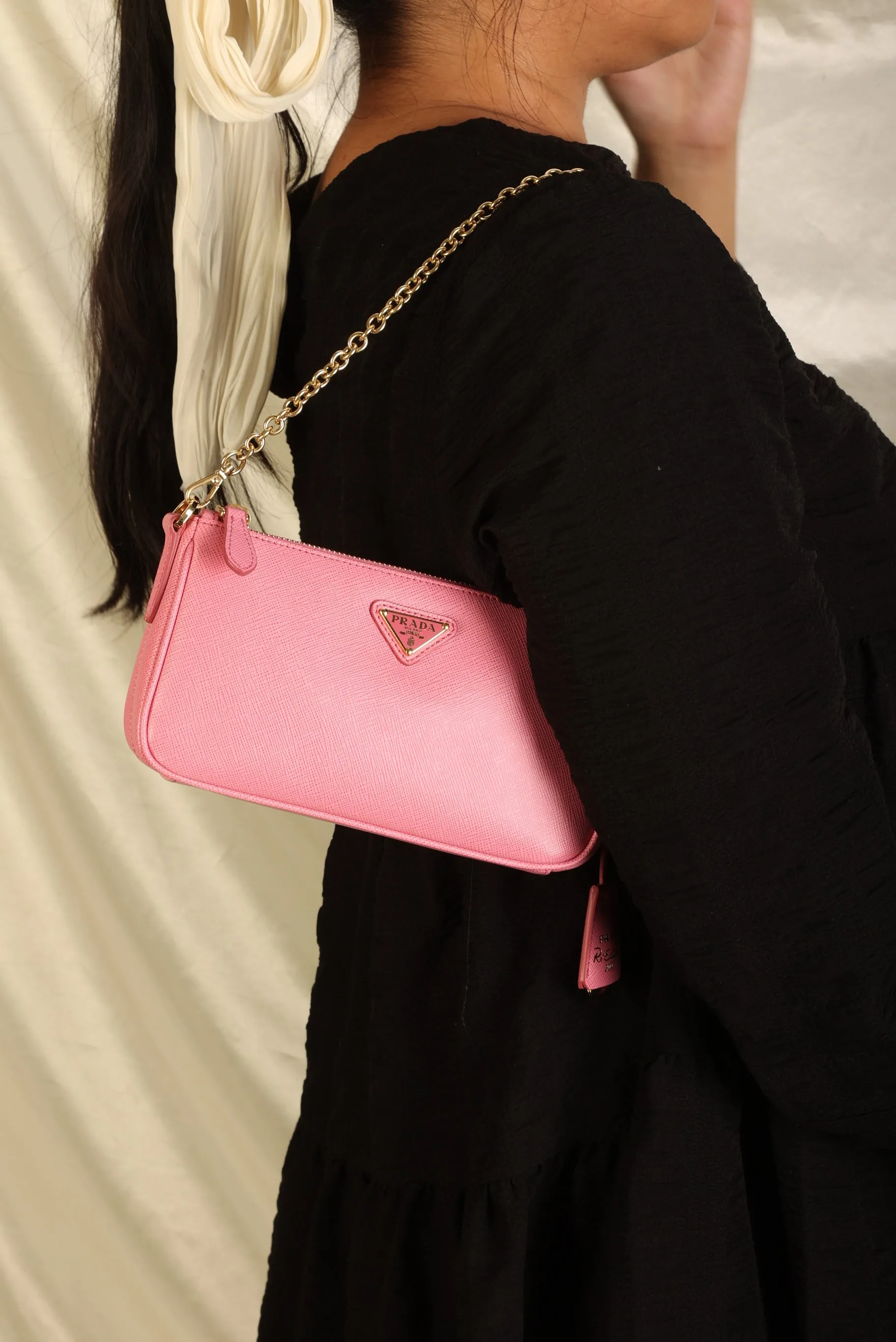 Prada Saffiano Chain Pochette