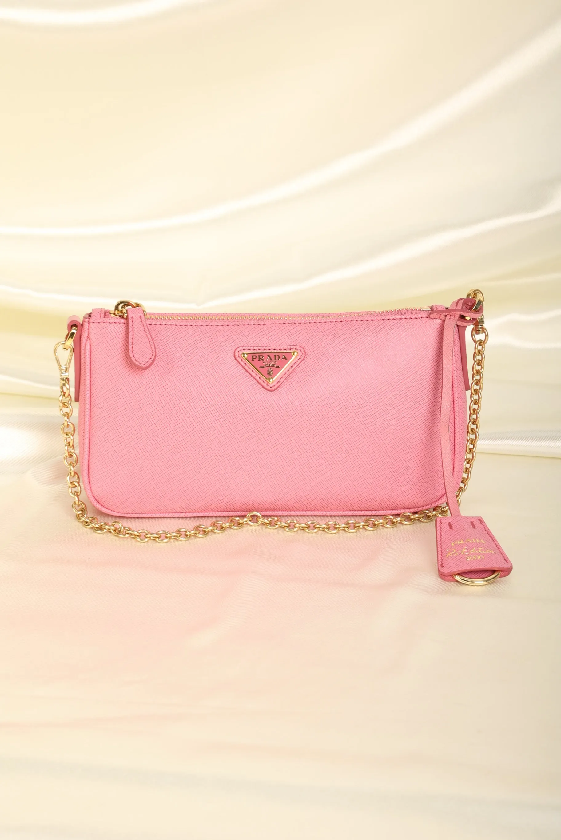 Prada Saffiano Chain Pochette