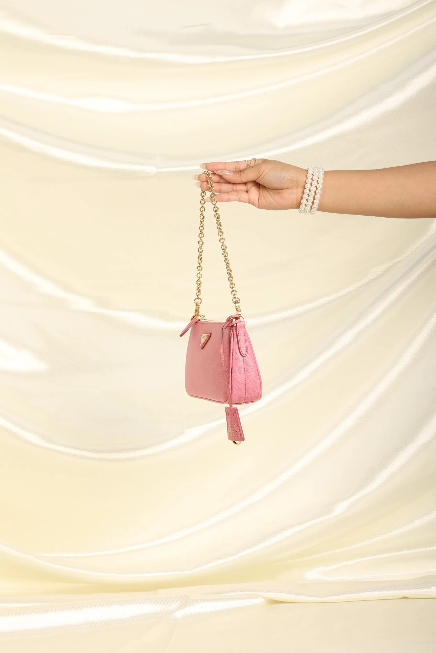 Prada Saffiano Chain Pochette