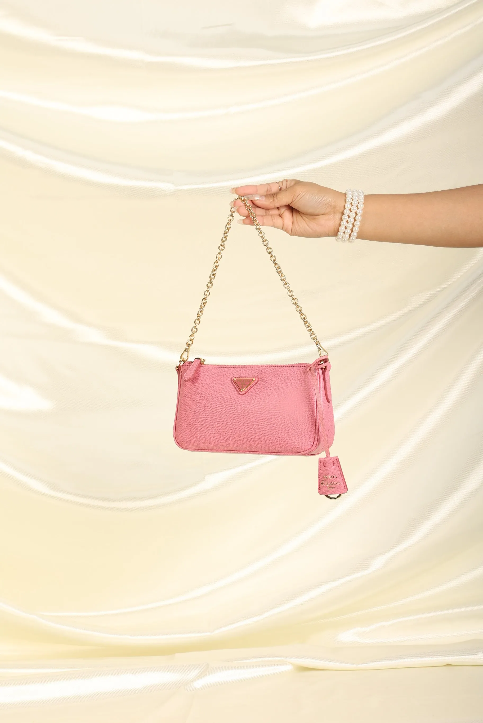 Prada Saffiano Chain Pochette