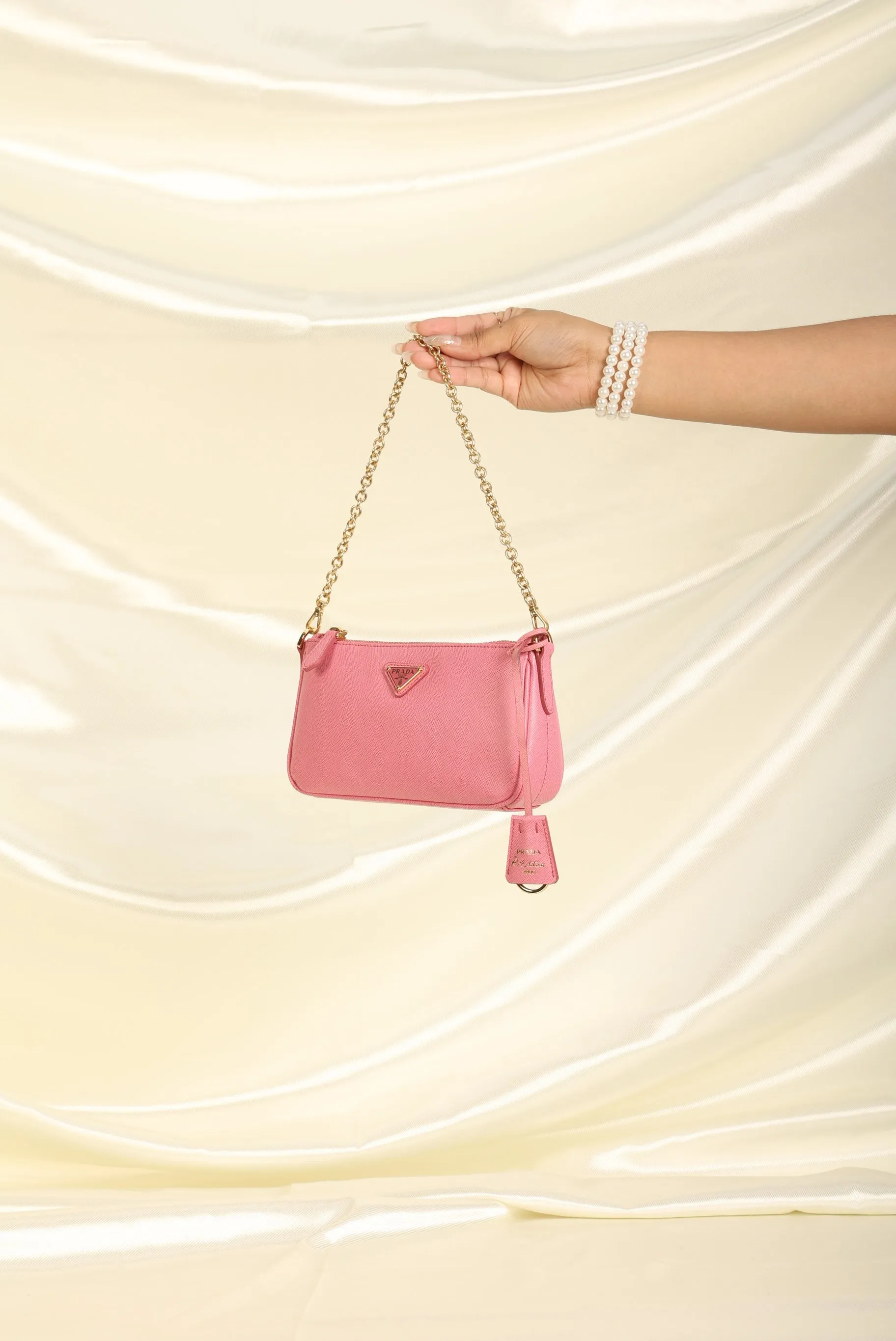 Prada Saffiano Chain Pochette