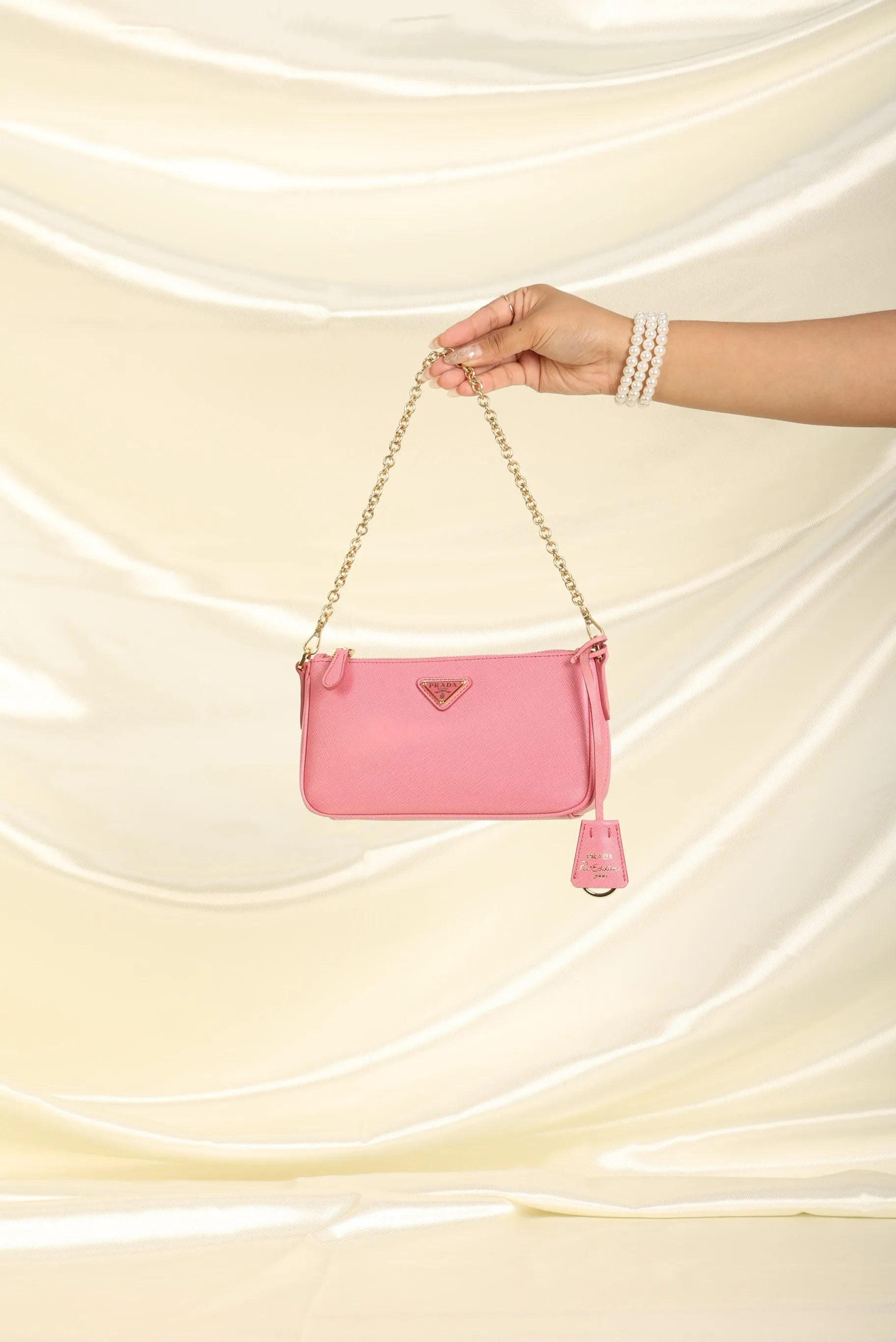 Prada Saffiano Chain Pochette