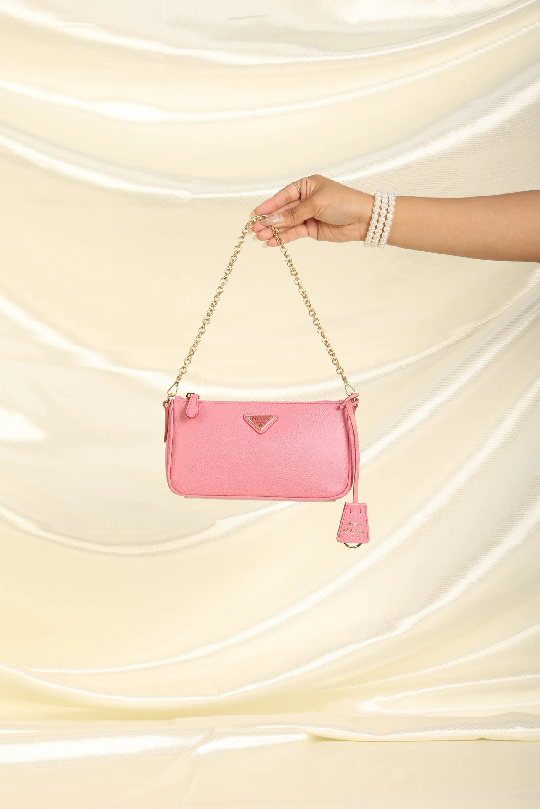 Prada Saffiano Chain Pochette