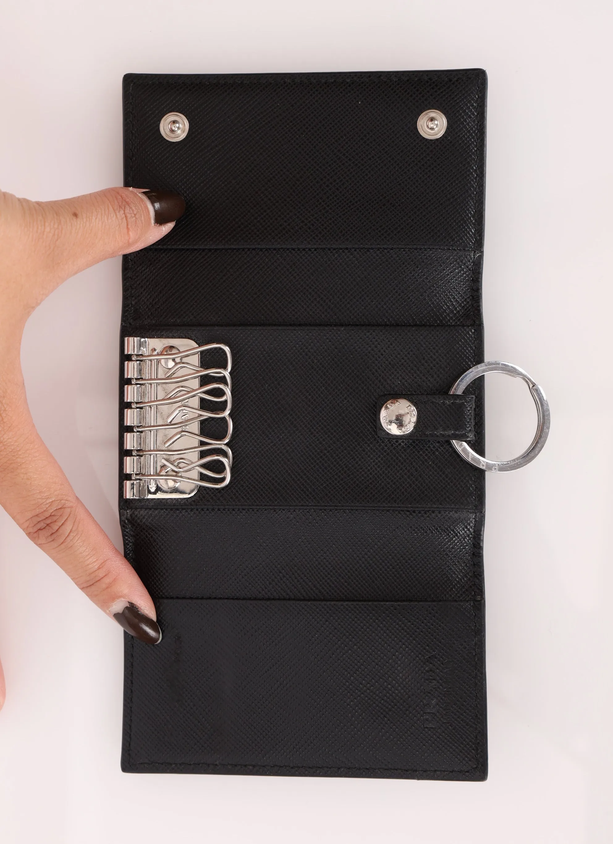 Prada Saffiano Key Holder