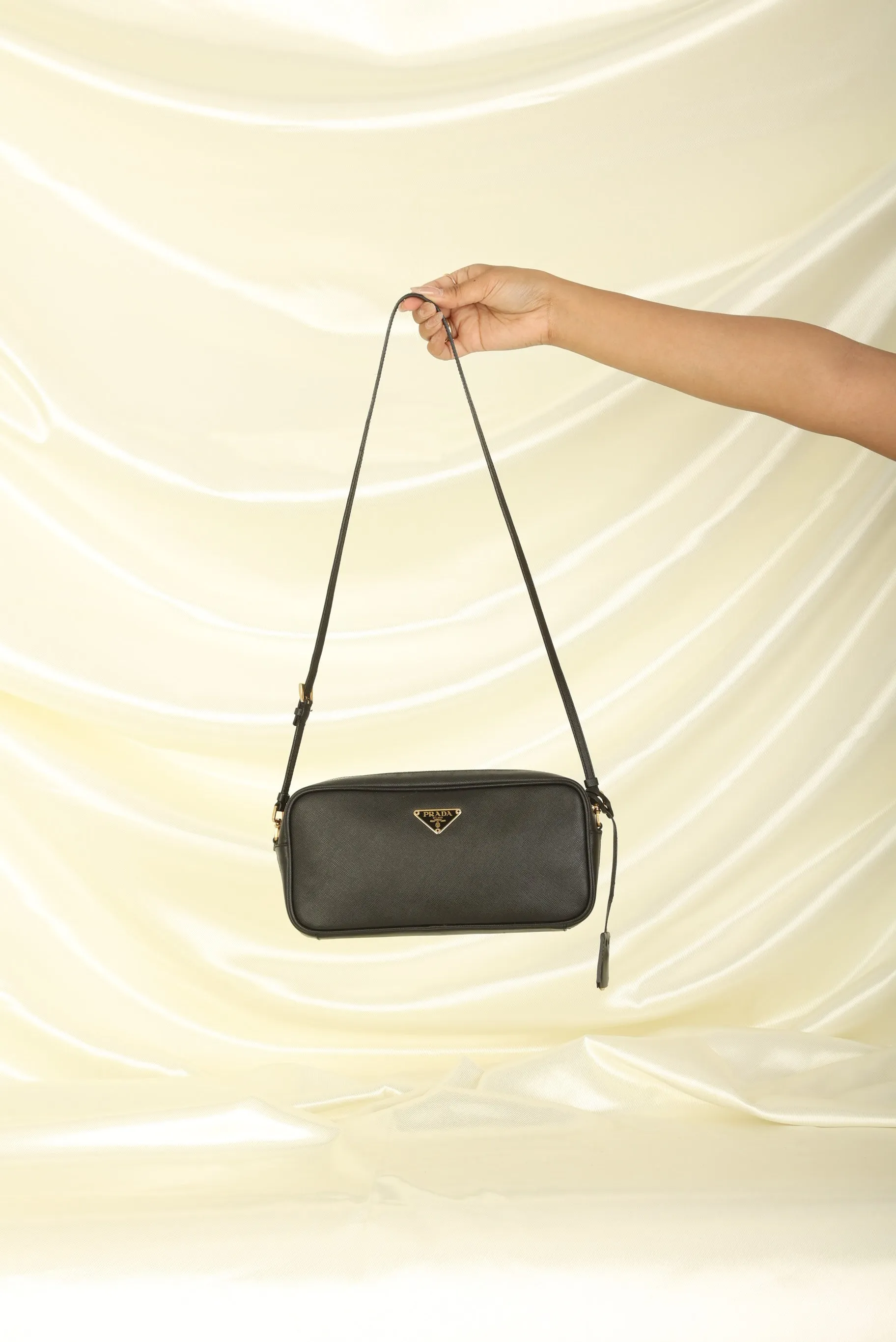 Prada Saffiano Long Shoulder Bag