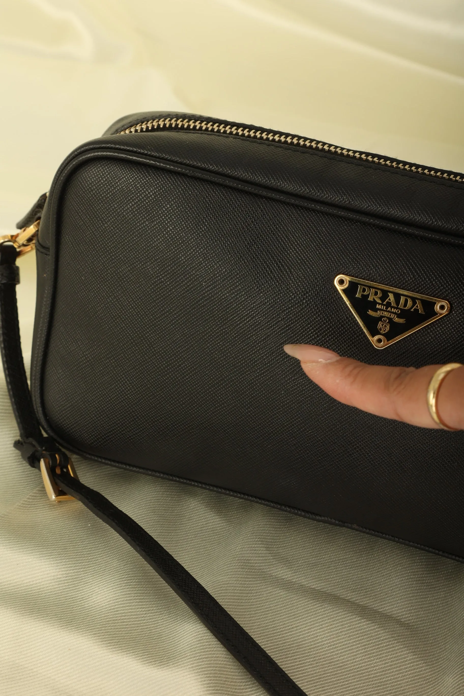 Prada Saffiano Long Shoulder Bag