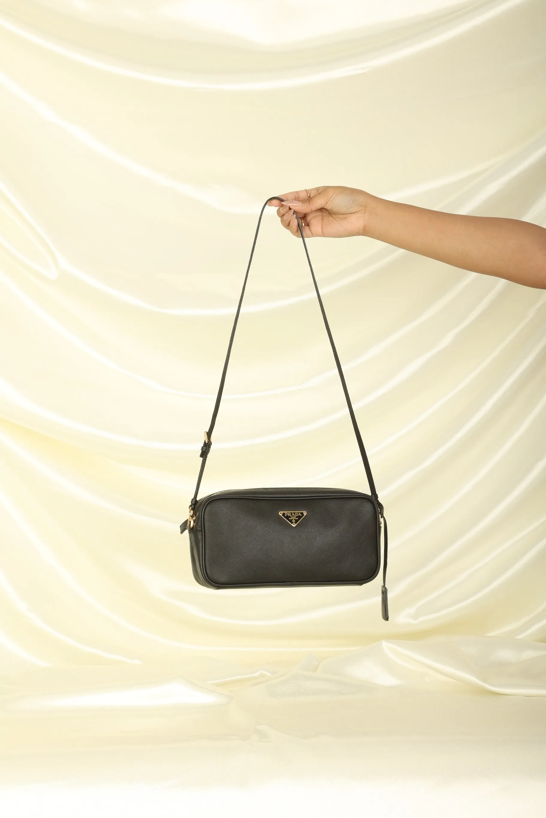 Prada Saffiano Long Shoulder Bag