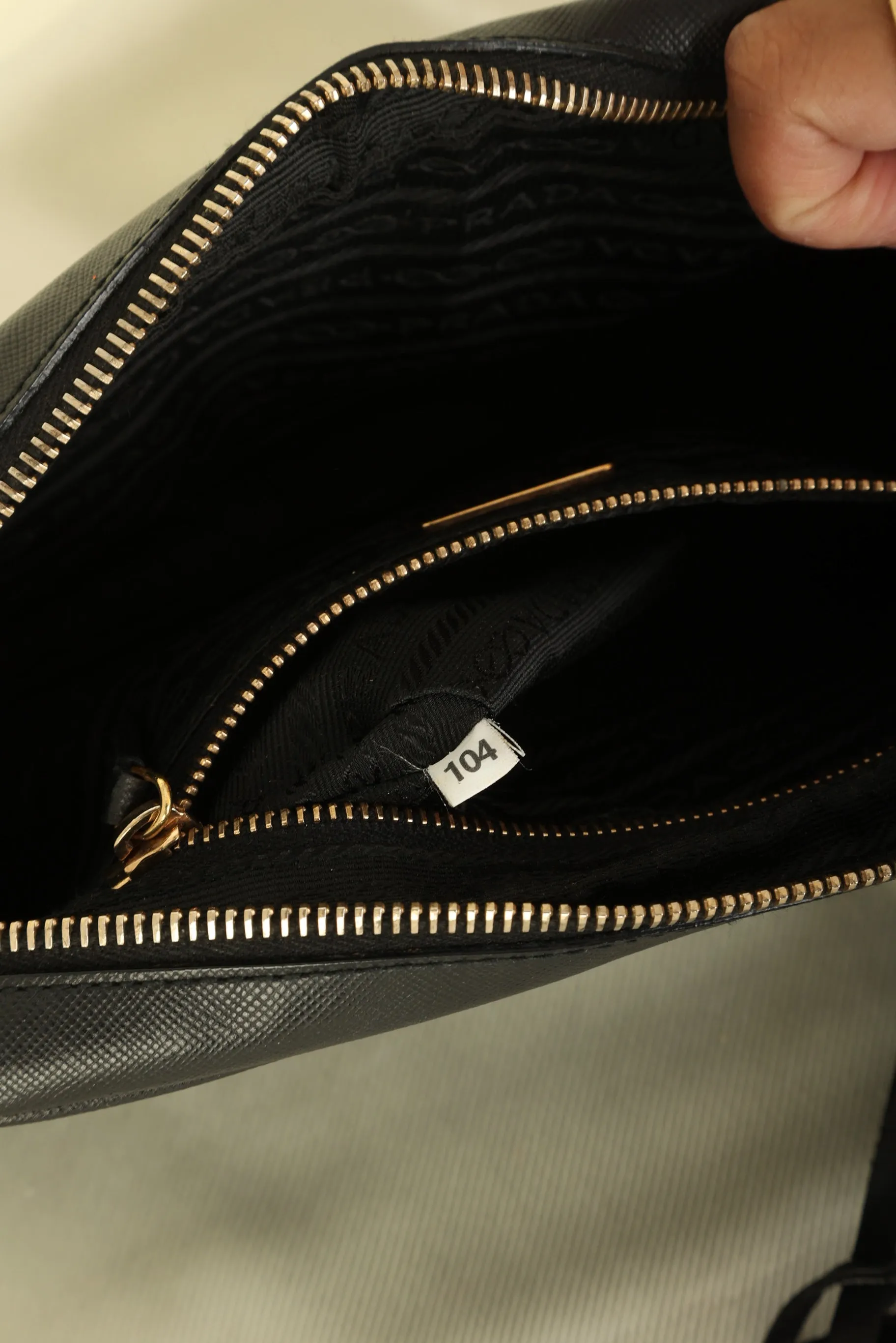 Prada Saffiano Long Shoulder Bag
