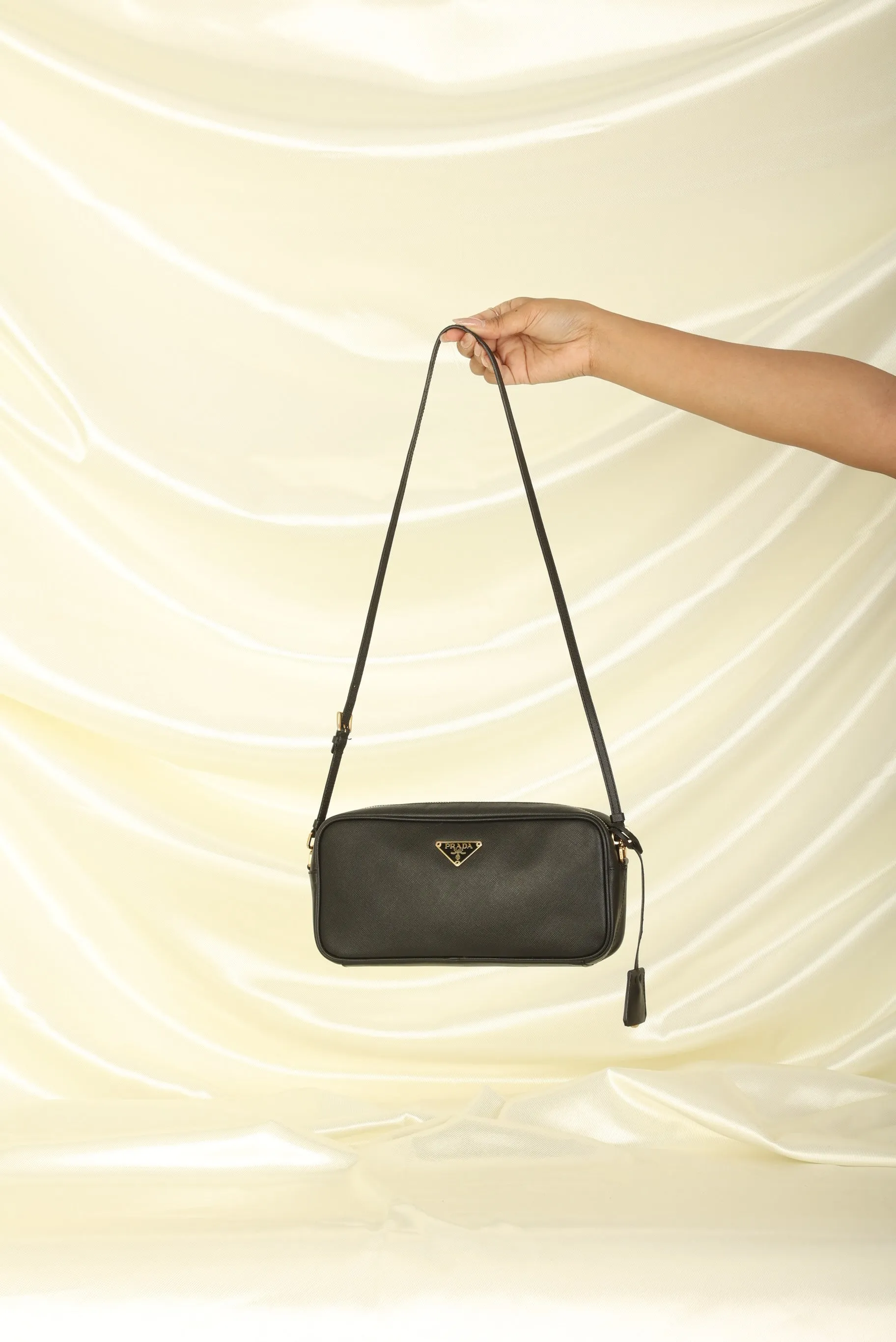 Prada Saffiano Long Shoulder Bag